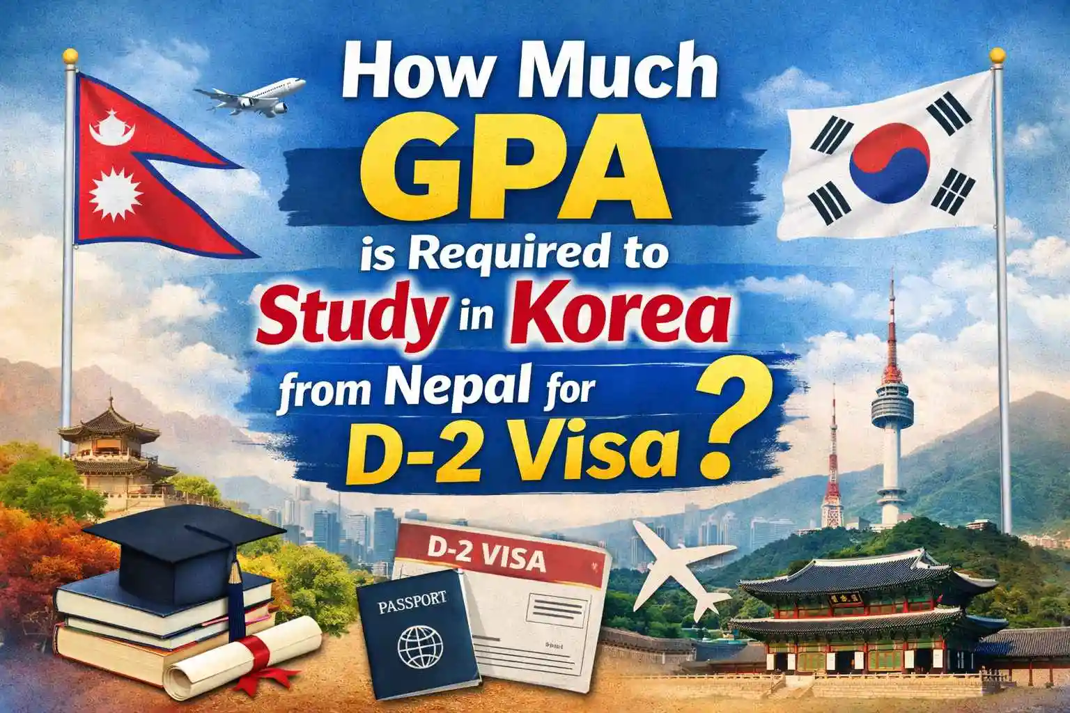 How Much GPA is Required to Study in Korea from Nepal for D-2 Visa?